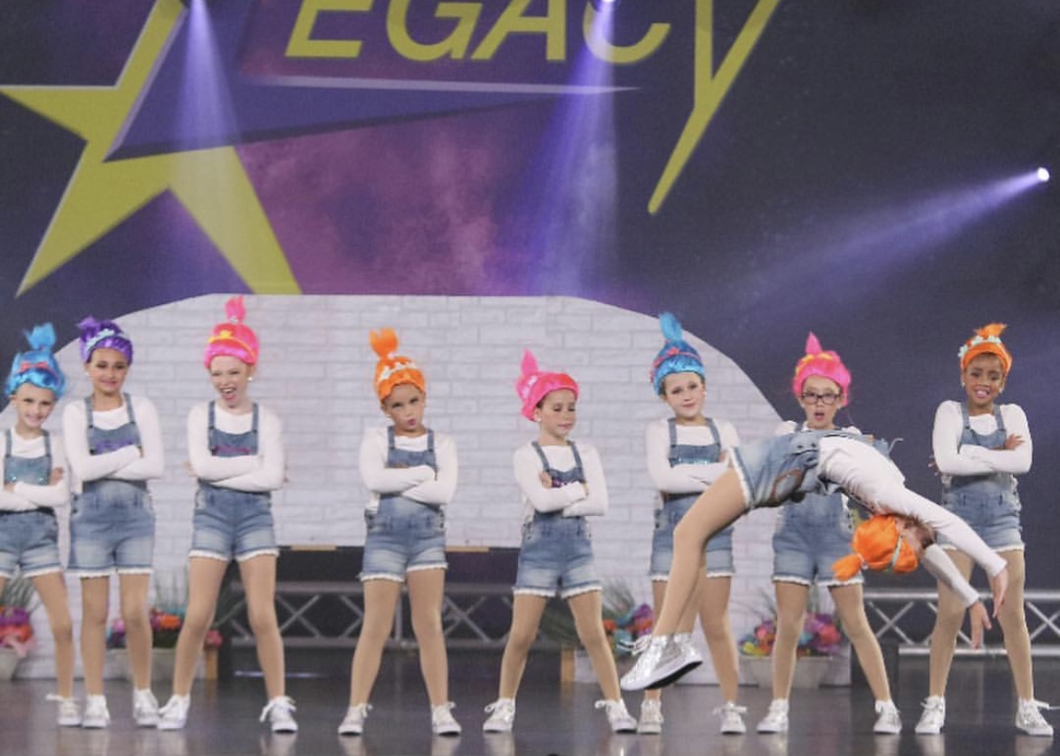 Preschool dancers in costume